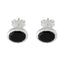 Black-Onyx-Korean-Haruka-Solitaire-Stud-Black-925-Sterling-Silver-Earring