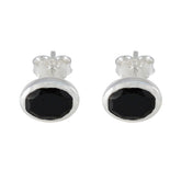 Black-Onyx-Korean-Haruka-Solitaire-Stud-Black-925-Sterling-Silver-Earring