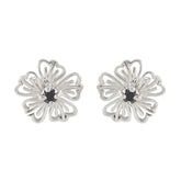 Black-Onyx-American-Bruna-Solitaire-Stud-Black-92.5-Silver-Earring