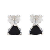 Black-Onyx-Moroccan-Carolina-Solitaire-Stud-Black-Silver-Earring