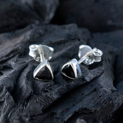 Black-Onyx-American-María-Solitaire-Stud-Black-925-Silver-Earring