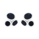 Black-Onyx-Moroccan-Ayaka-multiple-Stud-Black-Sterling-Silver-Earring