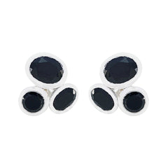 Black-Onyx-Moroccan-Ayaka-multiple-Stud-Black-Sterling-Silver-Earring