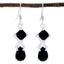 Black-Onyx-German-Rosa-multiple-Dangle-Black-92.5-Silver-Earring
