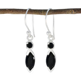 Black-Onyx-Australian-Lucy-Toi-et-Moi-Dangle-Black-92.5-Silver-Earring