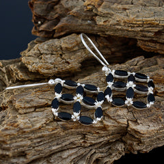 Black-Onyx-Italian-Dayana-multiple-Dangle-Black-Silver-Earring
