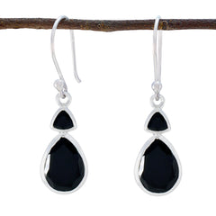 Black-Onyx-Mexican-Ana-Toi-et-Moi-Dangle-Black-92.5-Silver-Earring
