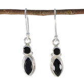 Black-Onyx-Spanish-Anna-Toi-et-Moi-Dangle-Black-92.5-Silver-Earring
