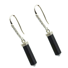 Black-Onyx-Italian-Haruka-multiple-Dangle-Black-Sterling-Silver-Earring