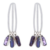 Grey-Pearl-Australian-Hye-jin-multiple-Dangle-Gray-925-Sterling-Silver-Earring