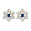 Blue-Sapphire-CZ-American-Mei-multiple-Stud-Blue-92.5-Silver-Earring