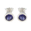 Blue-Sapphire-CZ-American-Fernanda-Solitaire-Stud-Blue-Silver-Earring