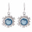 Blue-Topaz-Korean-Rina-multiple-Dangle-Blue-925-Silver-Earring