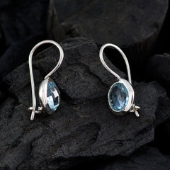 Blue-topaz-Korean-Aurora-Solitaire-Dangle-Blue-92.5-Silver-Earring