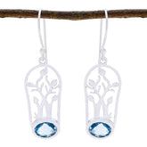 Blue-topaz-American-Penelope-Solitaire-Dangle-Blue-Silver-Earring