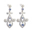 Blue-topaz-Indian-Liyana-multiple-Stud-Blue-Silver-Earring