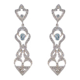 Blue-Topaz-Indian-Araya-multiple-Dangle-Blue-92.5-Silver-Earring