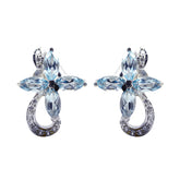 Blue-Topaz-Australian-Yan-multiple-Stud-Blue-Sterling-Silver-Earring