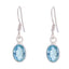 Blue-Topaz-Latin-American-Yuki-multiple-Dangle-Blue-92.5-Silver-Earring