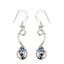 Blue-Topaz-Japanese-Bianca-multiple-Dangle-Blue-Silver-Earring