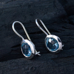 Blue-topaz-Japanese-Autumn-Solitaire-Dangle-Blue-Silver-Earring