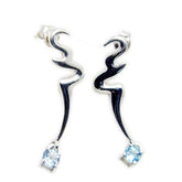 Blue-Topaz-Latin-American-Constanza-Solitaire-Dangle-Blue-92.5-Silver-Earring