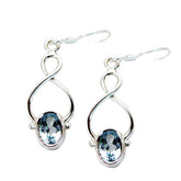Blue-Topaz-German-Dayana-Solitaire-Dangle-Blue-Silver-Earring