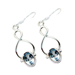 Blue-Topaz-German-Dayana-Solitaire-Dangle-Blue-Silver-Earring