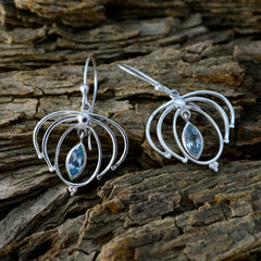 Blue-topaz-Spanish-Giulia-Solitaire-Dangle-Blue-Sterling-Silver-Earring