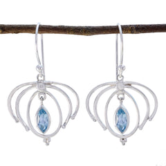 Blue-topaz-Spanish-Giulia-Solitaire-Dangle-Blue-Sterling-Silver-Earring