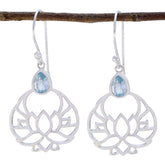 Blue-topaz-Latin-American-Li-Lee-Solitaire-Dangle-Blue-Silver-Earring