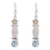 Blue-topaz-Latin-American-Nayara-Solitaire-Dangle-Blue-925-Silver-Earring