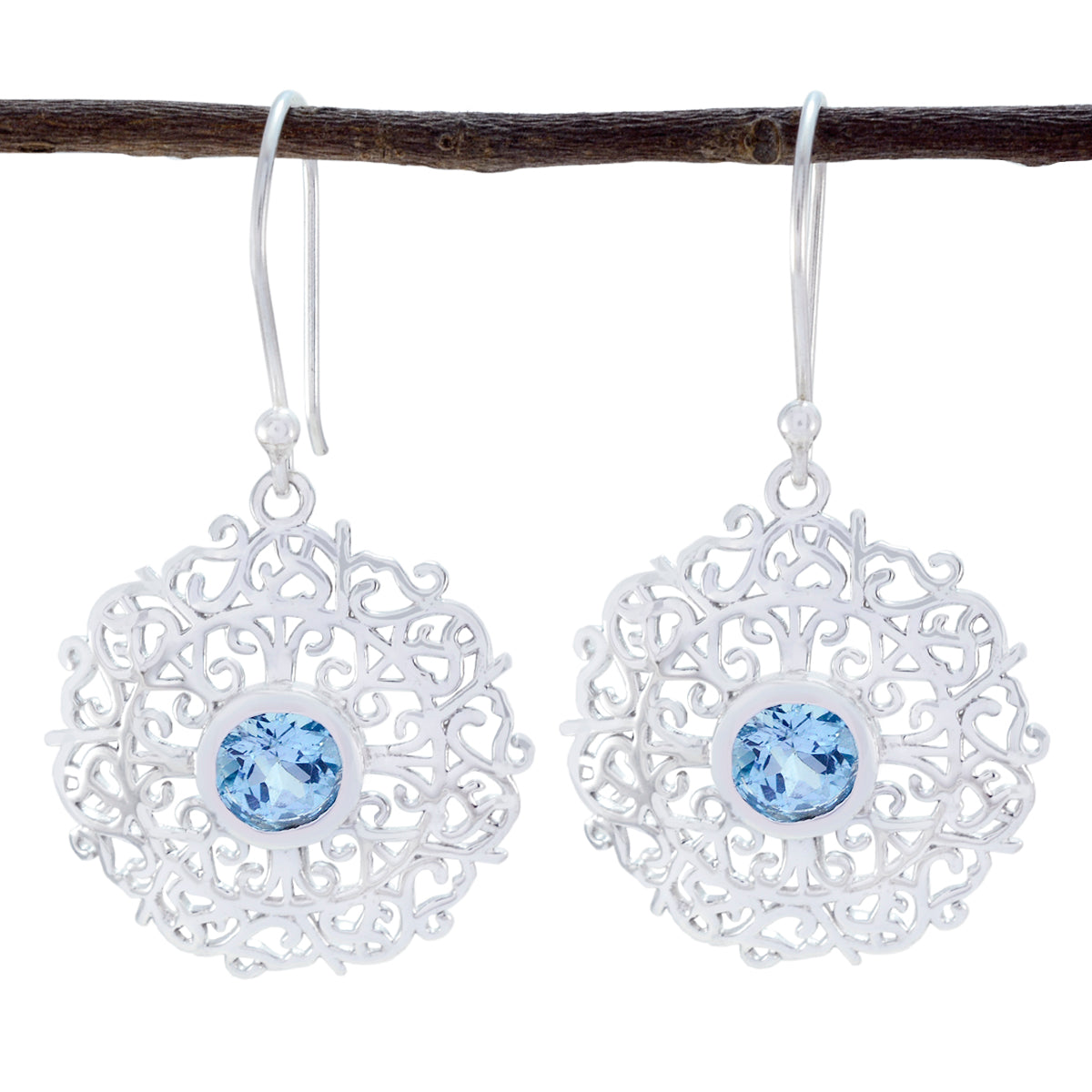 Blue-topaz-Mexican-Mathilde-Solitaire-Dangle-Blue-Silver-Earring