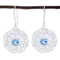 Blue-topaz-Mexican-Mathilde-Solitaire-Dangle-Blue-Silver-Earring