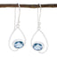 Blue-Topaz-Middle-Eastern-Julieta-Solitaire-Dangle-Blue-Sterling-Silver-Earring