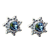 Blue-topaz-Turkish-Wen-Solitaire-Stud-Blue-Sterling-Silver-Earring