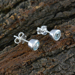 Blue-Topaz-Japanese-Chloe-Solitaire-Stud-Blue-Silver-Earring