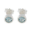 Blue-Topaz-Japanese-Chloe-Solitaire-Stud-Blue-Silver-Earring