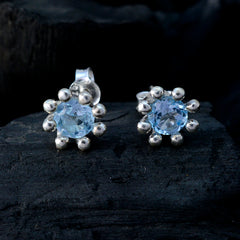 Blue-topaz-American-Elena-Solitaire-Stud-Blue-Sterling-Silver-Earring