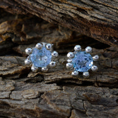 Blue-topaz-American-Elena-Solitaire-Stud-Blue-Sterling-Silver-Earring