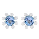 Blue-topaz-American-Elena-Solitaire-Stud-Blue-Sterling-Silver-Earring