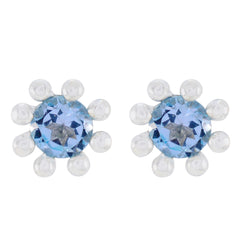 Blue-topaz-American-Elena-Solitaire-Stud-Blue-Sterling-Silver-Earring