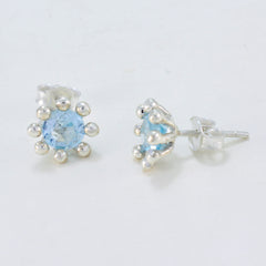 Blue-topaz-American-Elena-Solitaire-Stud-Blue-Sterling-Silver-Earring