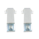 Blue-Topaz-Middle-Eastern-Laura-Solitaire-Stud-Blue-925-Sterling-Silver-Earring