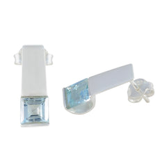 Blue-Topaz-Middle-Eastern-Laura-Solitaire-Stud-Blue-925-Sterling-Silver-Earring