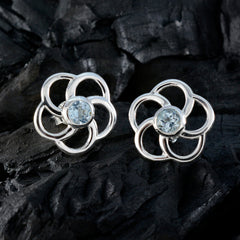 Blue-Topaz-Korean-Mia-Solitaire-Stud-Blue-Sterling-Silver-Earring