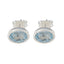 Blue-Topaz-Japanese-Hina-Solitaire-Stud-Blue-Silver-Earring