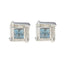 Blue-Topaz-Indian-Dewi-Solitaire-Stud-Blue-925-Silver-Earring