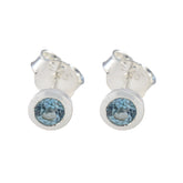 Blue-Topaz-American-Aiko-Solitaire-Stud-Blue-Sterling-Silver-Earring