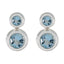 Blue-Topaz-American-Eleanor-Toi-et-Moi-Stud-Blue-925-Silver-Earring